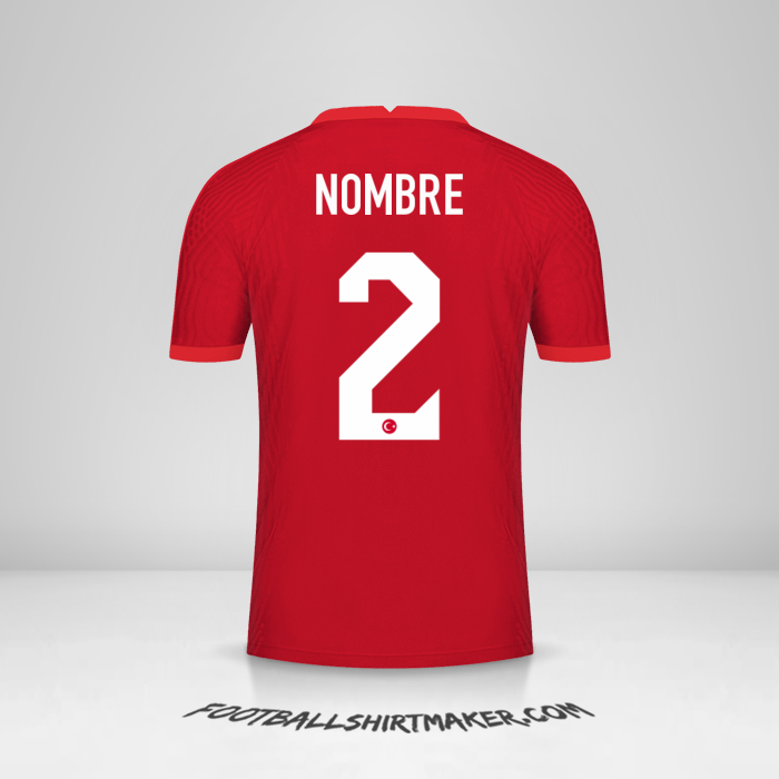 Camiseta Turquia 2020/2021 Visita -  nombre - 2