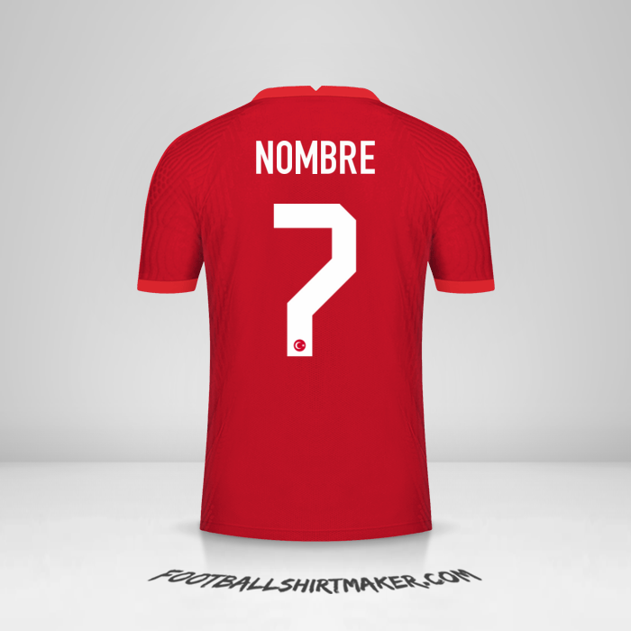 Camiseta Turquia 2020/2021 Visita -  nombre - 7