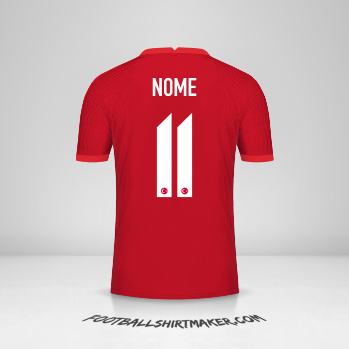 Maglia Turchia 2020/2021 Seconda -  nome - 11