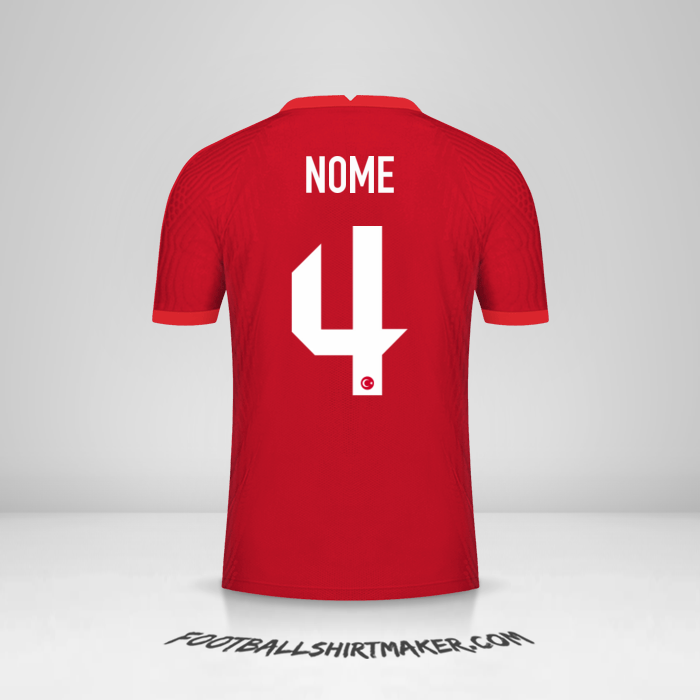 Maglia Turchia 2020/2021 Seconda -  nome - 4