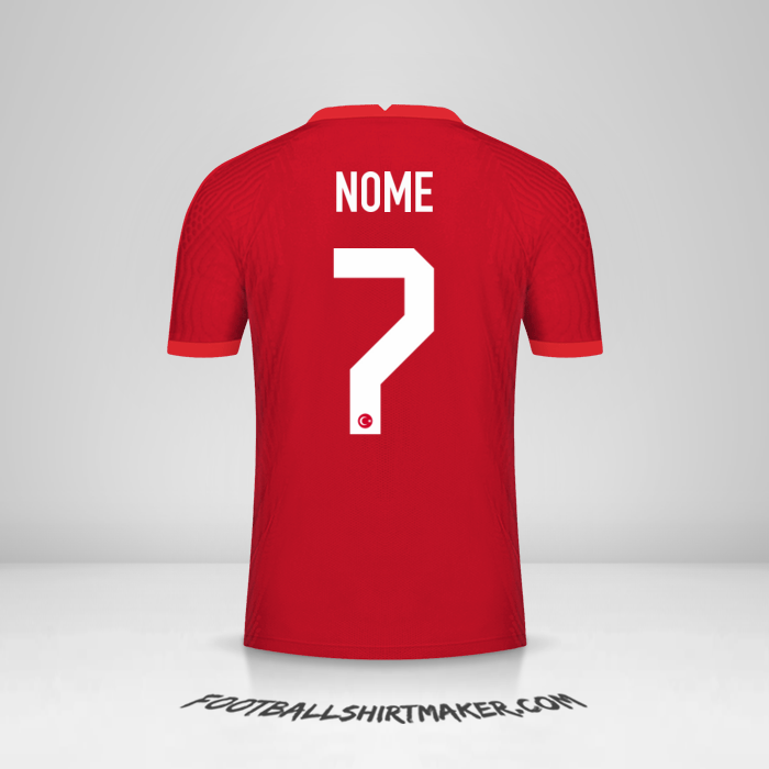 Maglia Turchia 2020/2021 Seconda -  nome - 7