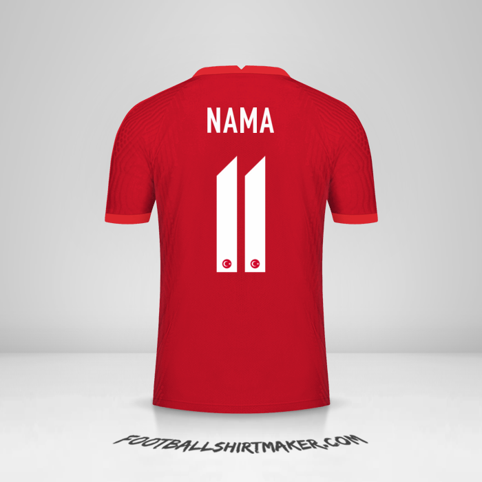 Jersey Turki 2020/2021 Alternatif -  nama - 11