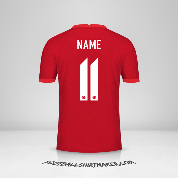 Jersey Turkey 2020/2021 Away -  name - 11