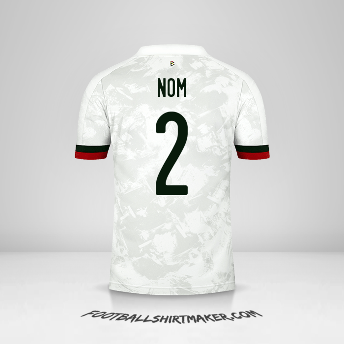 Maillot Belgique 2020/2021 Extérieur -  nom - 2