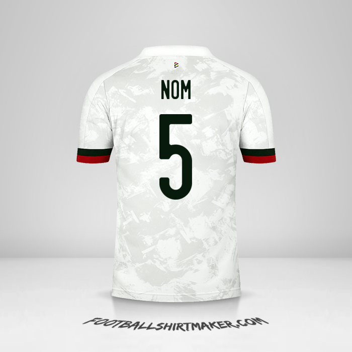 Maillot Belgique 2020/2021 Extérieur -  nom - 5
