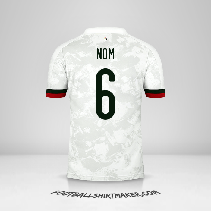 Maillot Belgique 2020/2021 Extérieur -  nom - 6