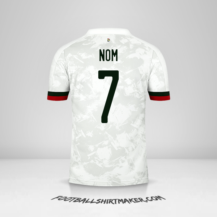 Maillot Belgique 2020/2021 Extérieur -  nom - 7