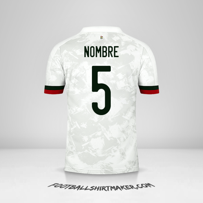 Jersey Belgica 2020/2021 Visita -  nombre - 5