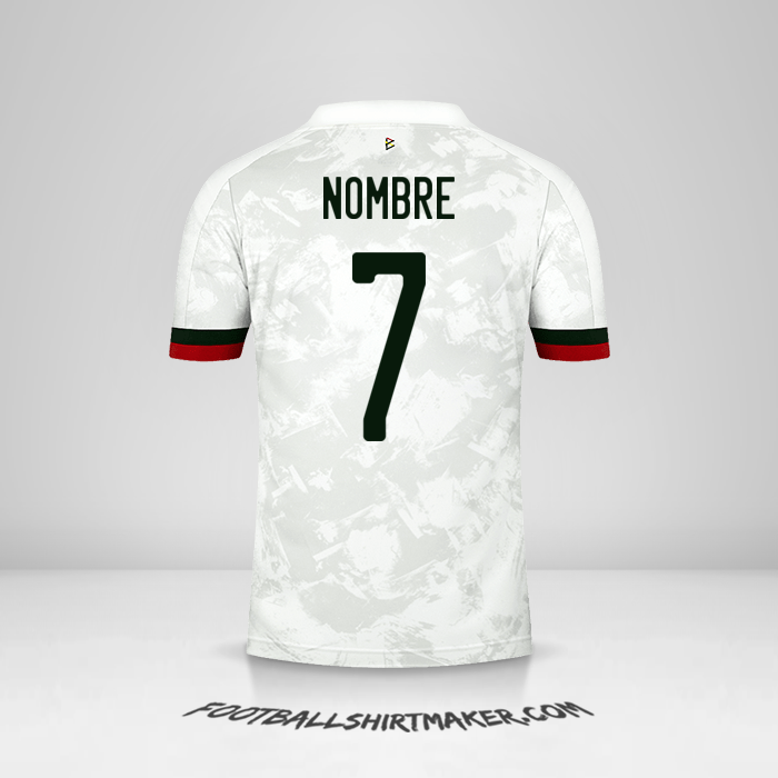 Jersey Belgica 2020/2021 Visita -  nombre - 7