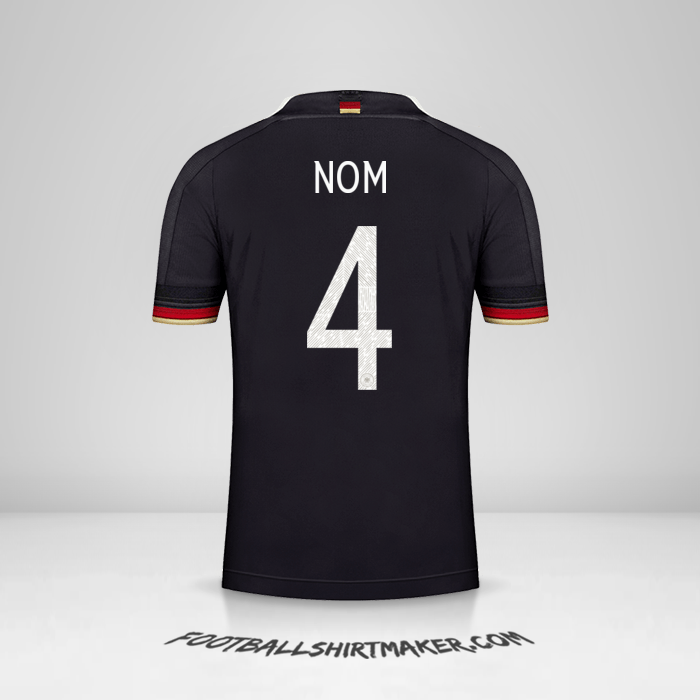 Maillot Allemagne 2021 Extérieur -  nom - 4
