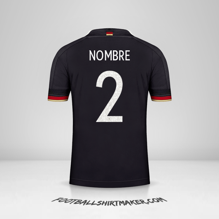 Jersey Alemania 2021 Visita -  nombre - 2