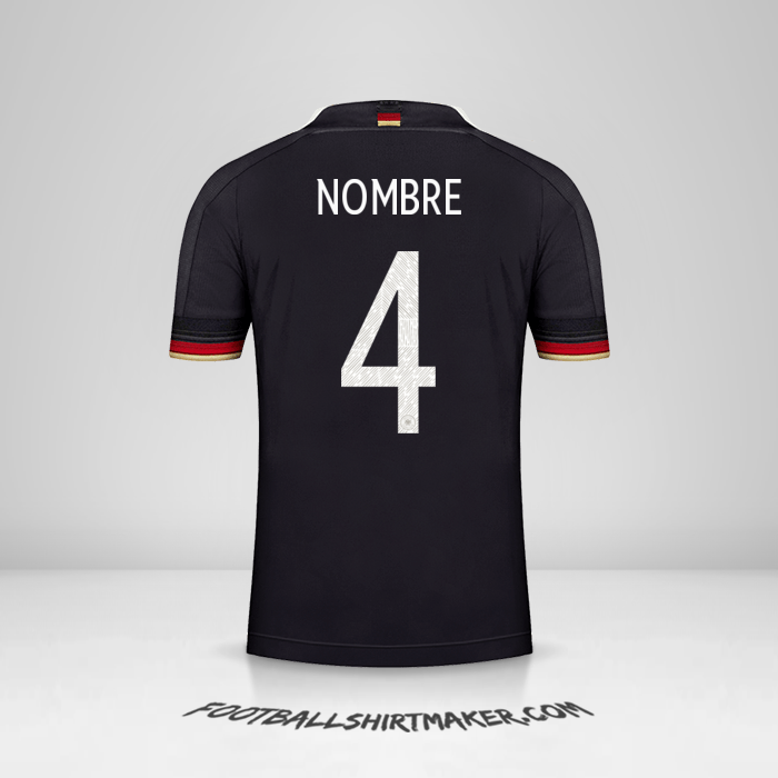Jersey Alemania 2021 Visita -  nombre - 4