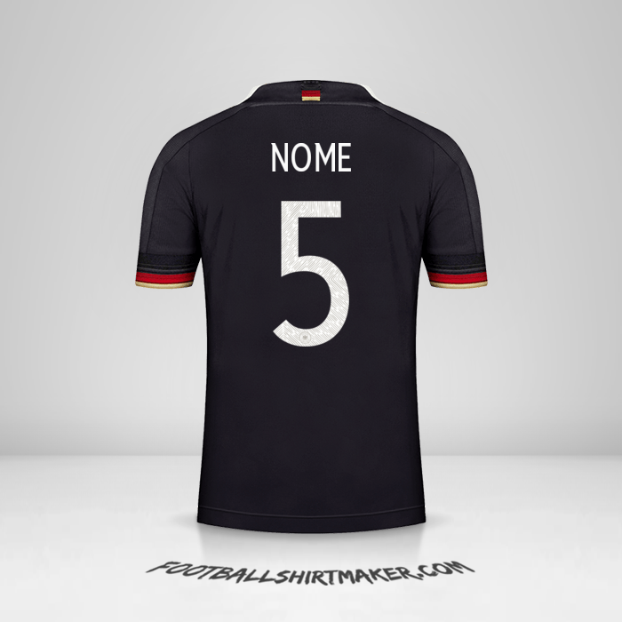 Maglia Germania 2021 Seconda -  nome - 5