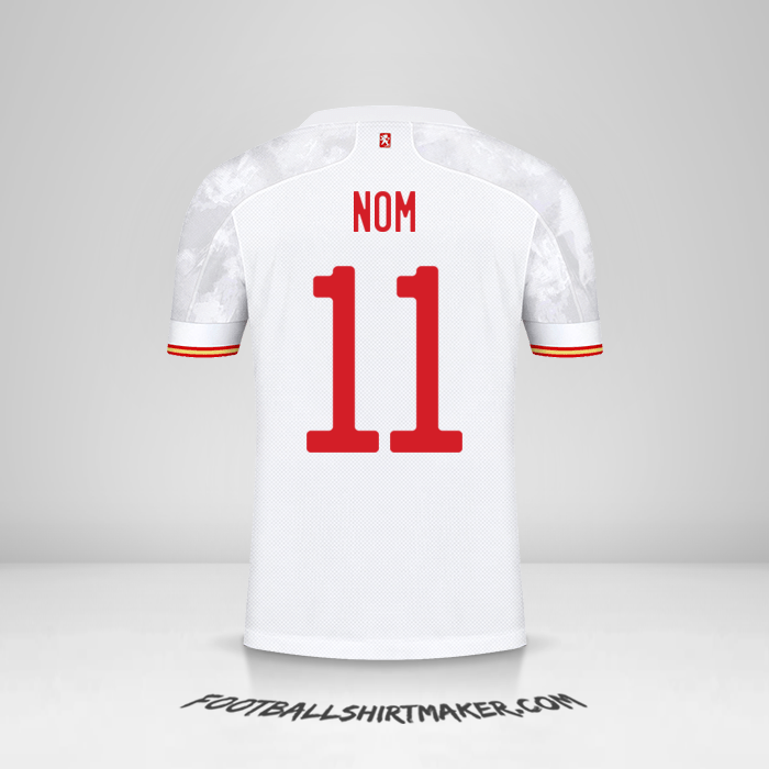 Maillot Espagne 2021 Extérieur -  nom - 11