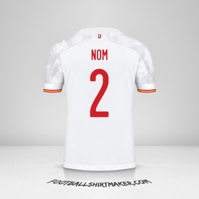Maillot Espagne 2021 Extérieur -  nom - 2