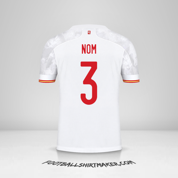 Maillot Espagne 2021 Extérieur -  nom - 3