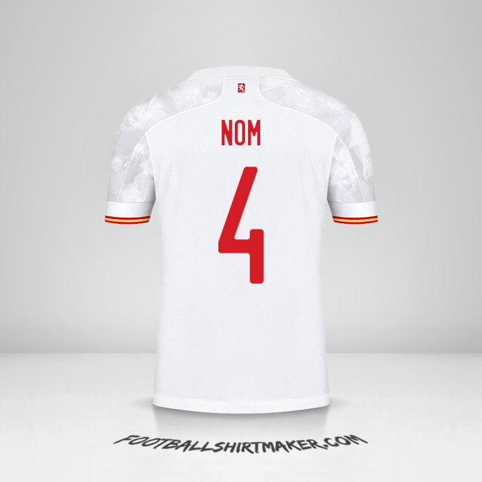 Maillot Espagne 2021 Extérieur -  nom - 4