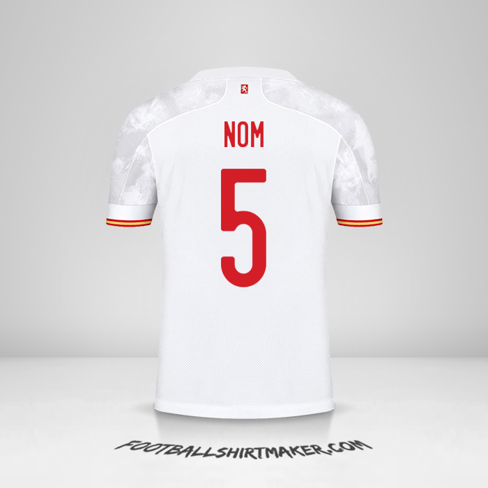 Maillot Espagne 2021 Extérieur -  nom - 5