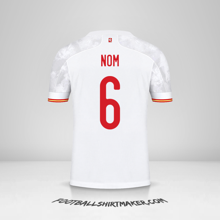 Maillot Espagne 2021 Extérieur -  nom - 6