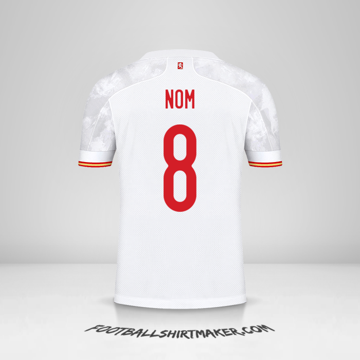 Maillot Espagne 2021 Extérieur -  nom - 8