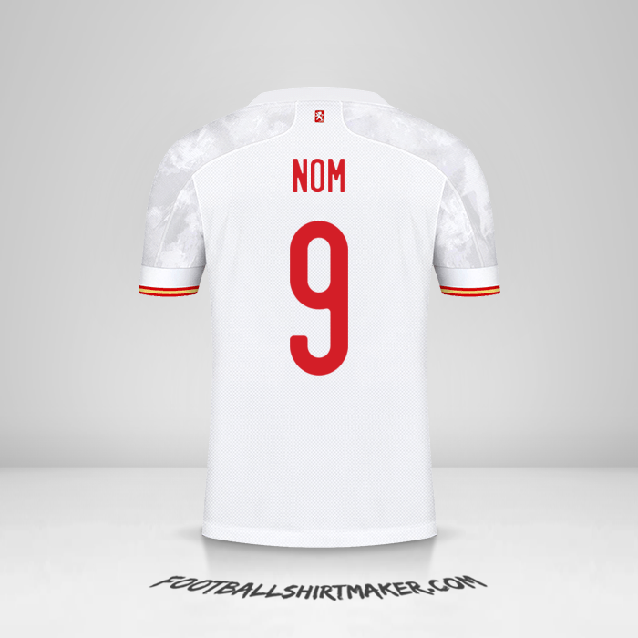 Maillot Espagne 2021 Extérieur -  nom - 9