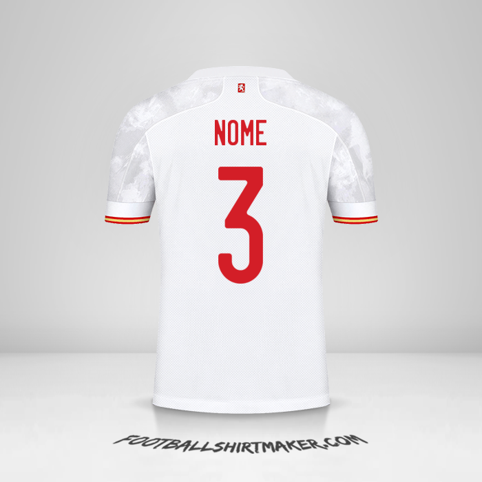 Maglia Spagna 2021 Seconda -  nome - 3