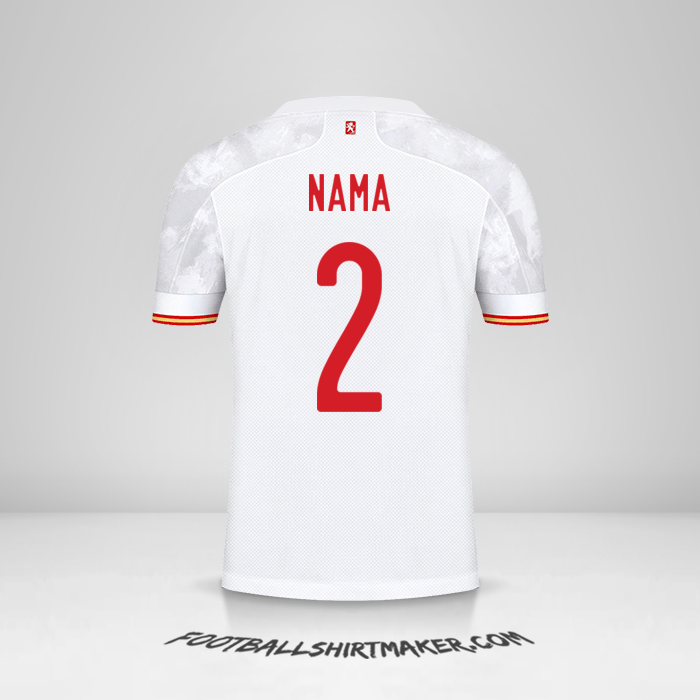 Jersey Spanyol 2021 Alternatif -  nama - 2