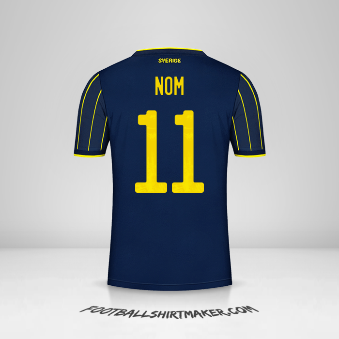 Maillot Suède 2021 Extérieur -  nom - 11