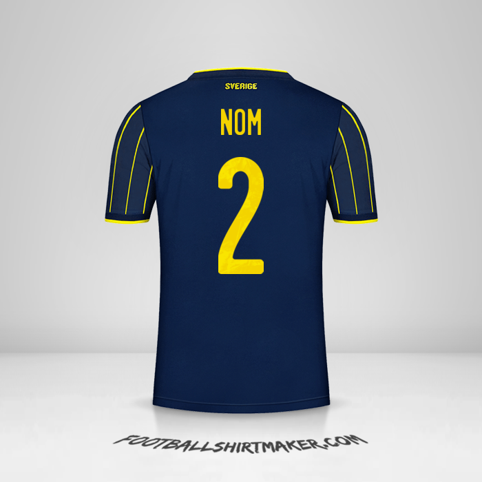 Maillot Suède 2021 Extérieur -  nom - 2