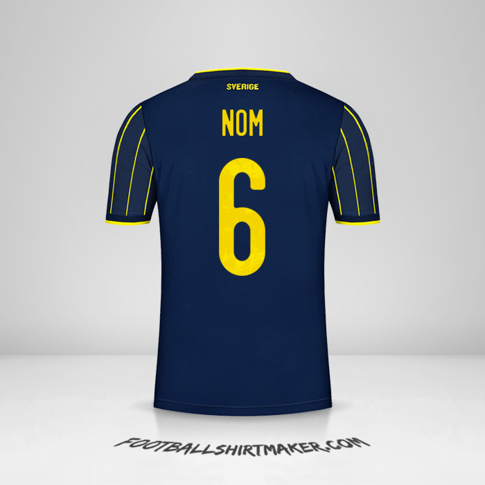 Maillot Suède 2021 Extérieur -  nom - 6