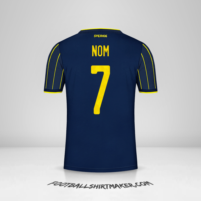 Maillot Suède 2021 Extérieur -  nom - 7