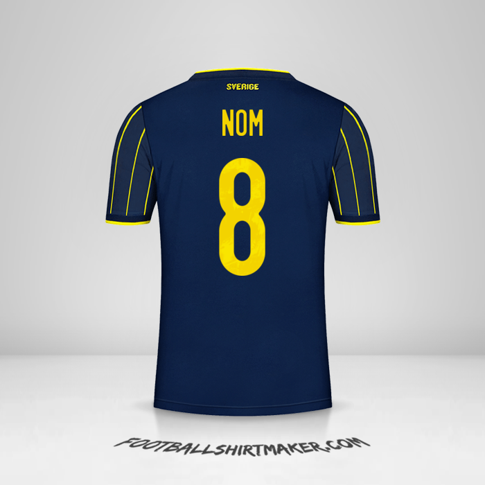 Maillot Suède 2021 Extérieur -  nom - 8