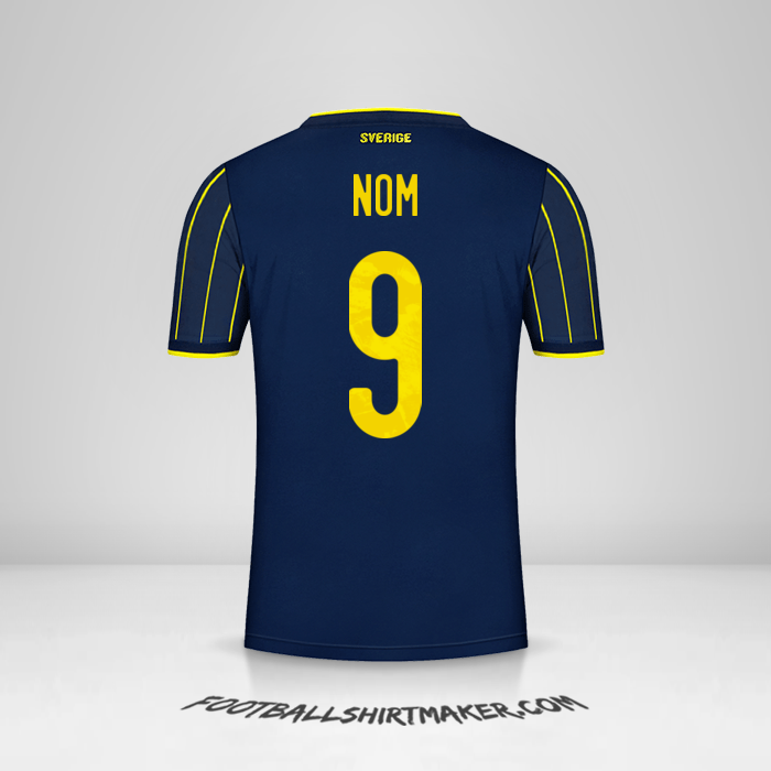 Maillot Suède 2021 Extérieur -  nom - 9