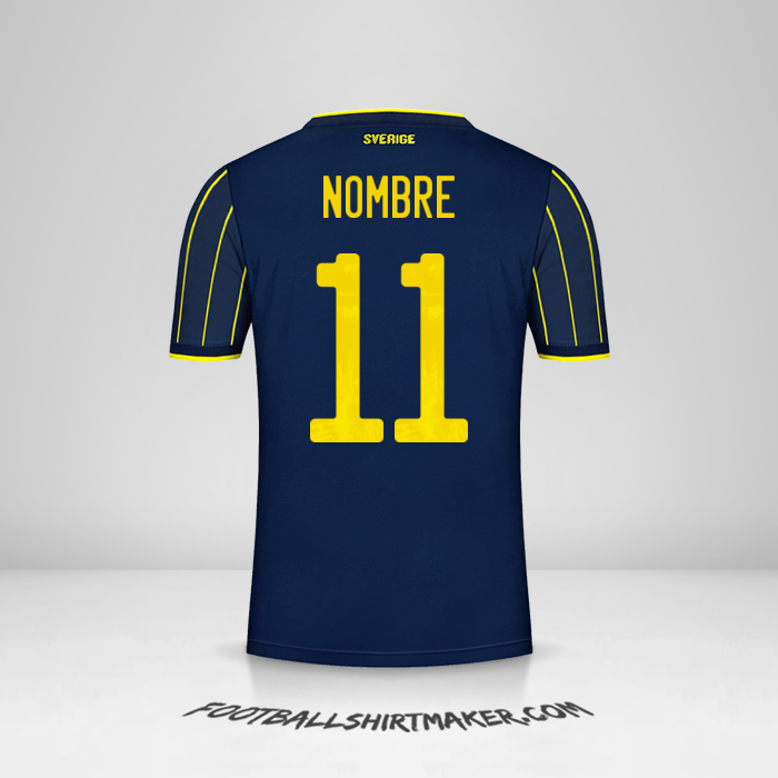 Camiseta Suecia 2021 Visita -  nombre - 11