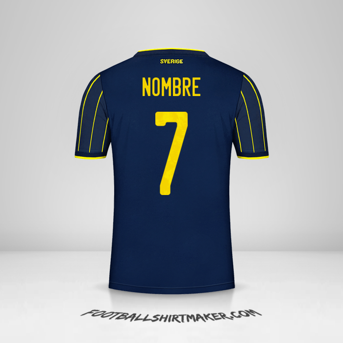 Camiseta Suecia 2021 Visita -  nombre - 7