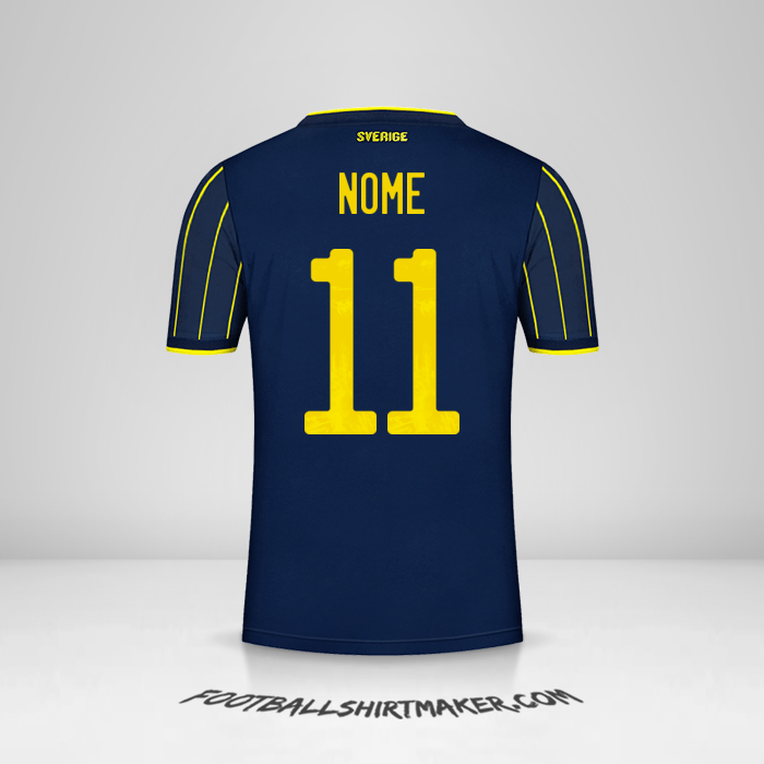 Maglia Svezia 2021 Seconda -  nome - 11