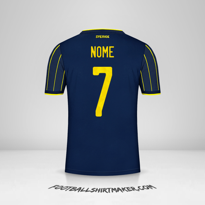 Maglia Svezia 2021 Seconda -  nome - 7
