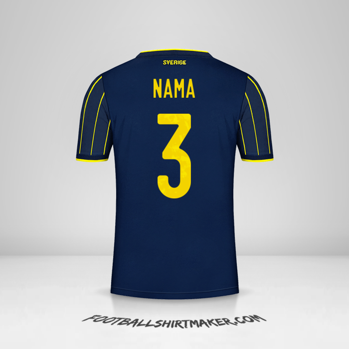 Jersey Swedia 2021 Alternatif -  nama - 3