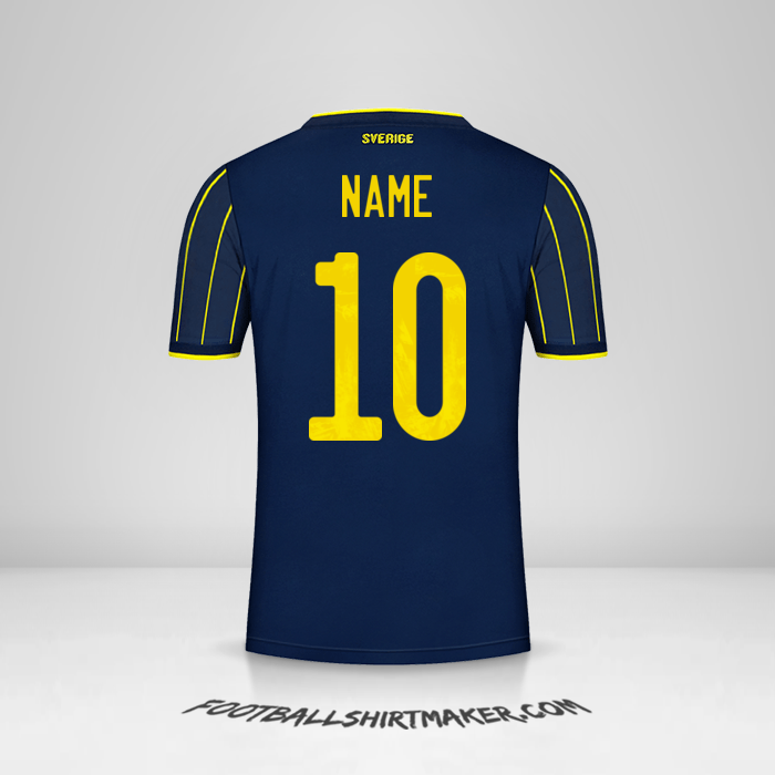 Jersey Sweden 2021 Away -  name - 10