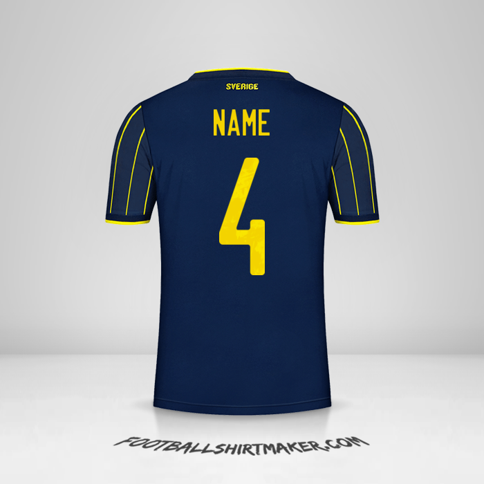 Jersey Sweden 2021 Away -  name - 4