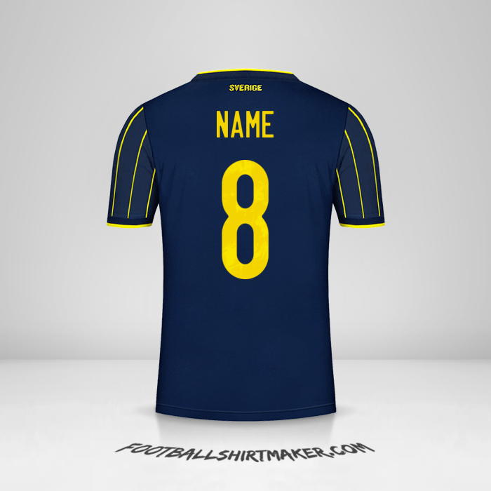 Jersey Sweden 2021 Away -  name - 8