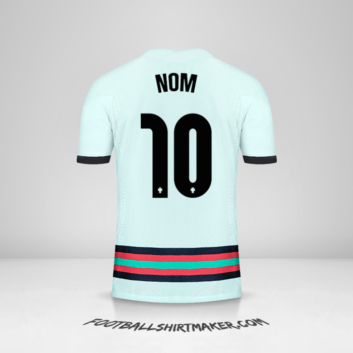 Maillot Portugal 2020/2021 Extérieur -  nom - 10