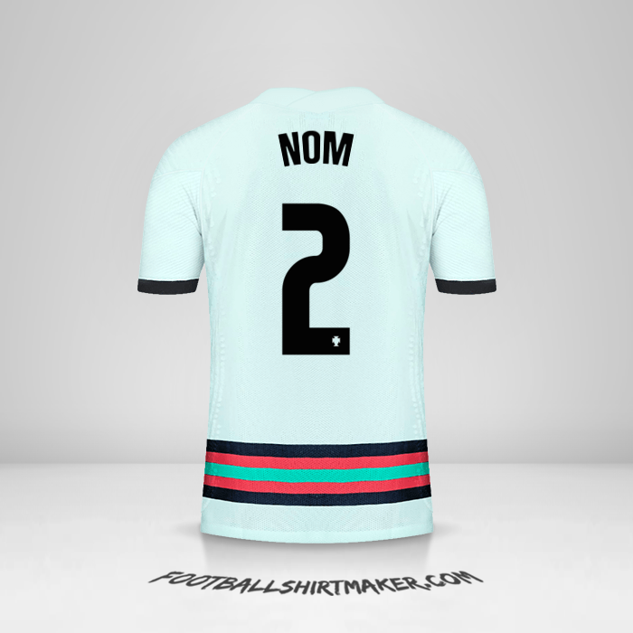 Maillot Portugal 2020/2021 Extérieur -  nom - 2