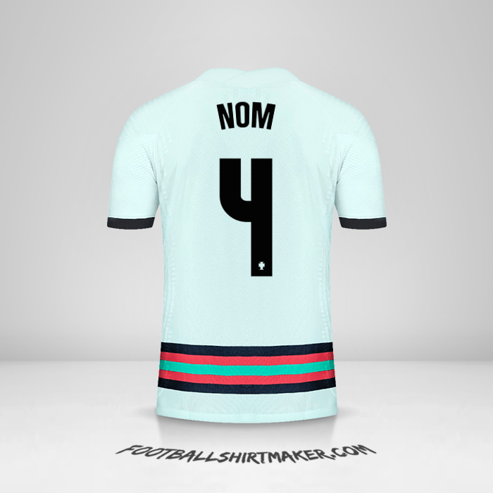 Maillot Portugal 2020/2021 Extérieur -  nom - 4