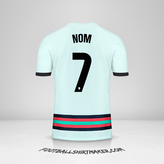 Maillot Portugal 2020/2021 Extérieur -  nom - 7