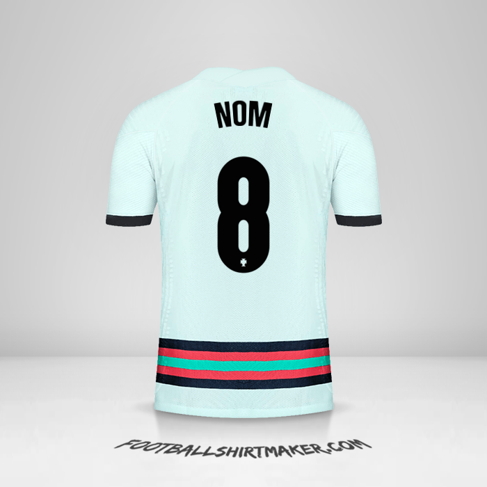 Maillot Portugal 2020/2021 Extérieur -  nom - 8