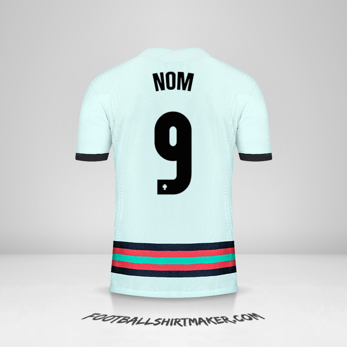 Maillot Portugal 2020/2021 Extérieur -  nom - 9