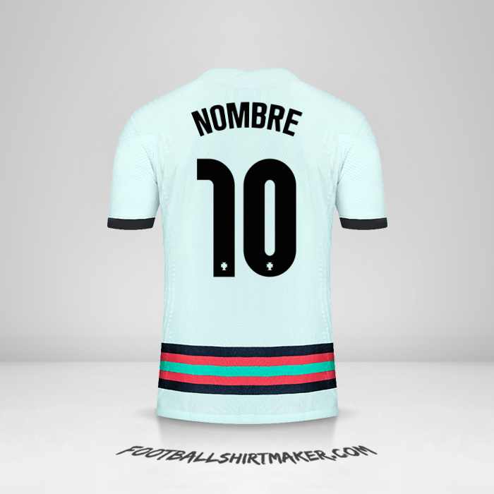 Jersey Portugal 2020/2021 Visita -  nombre - 10