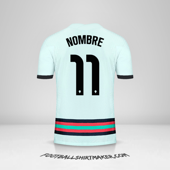 Jersey Portugal 2020/2021 Visita -  nombre - 11