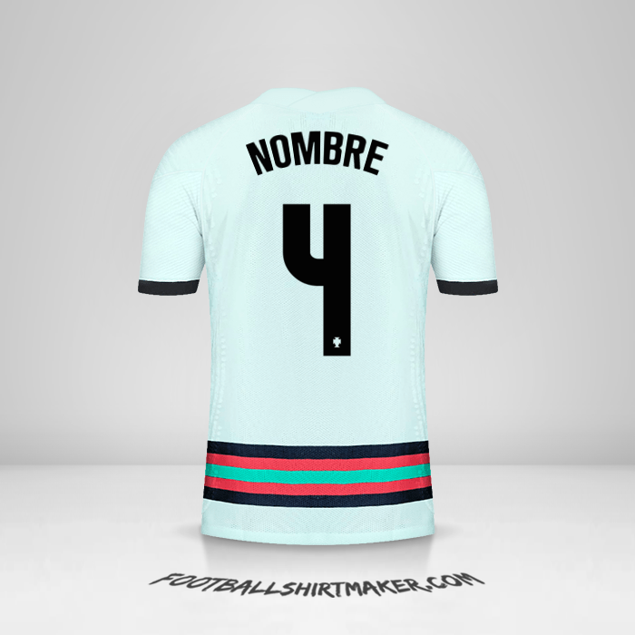 Camiseta Portugal 2020/2021 Visita -  nombre - 4